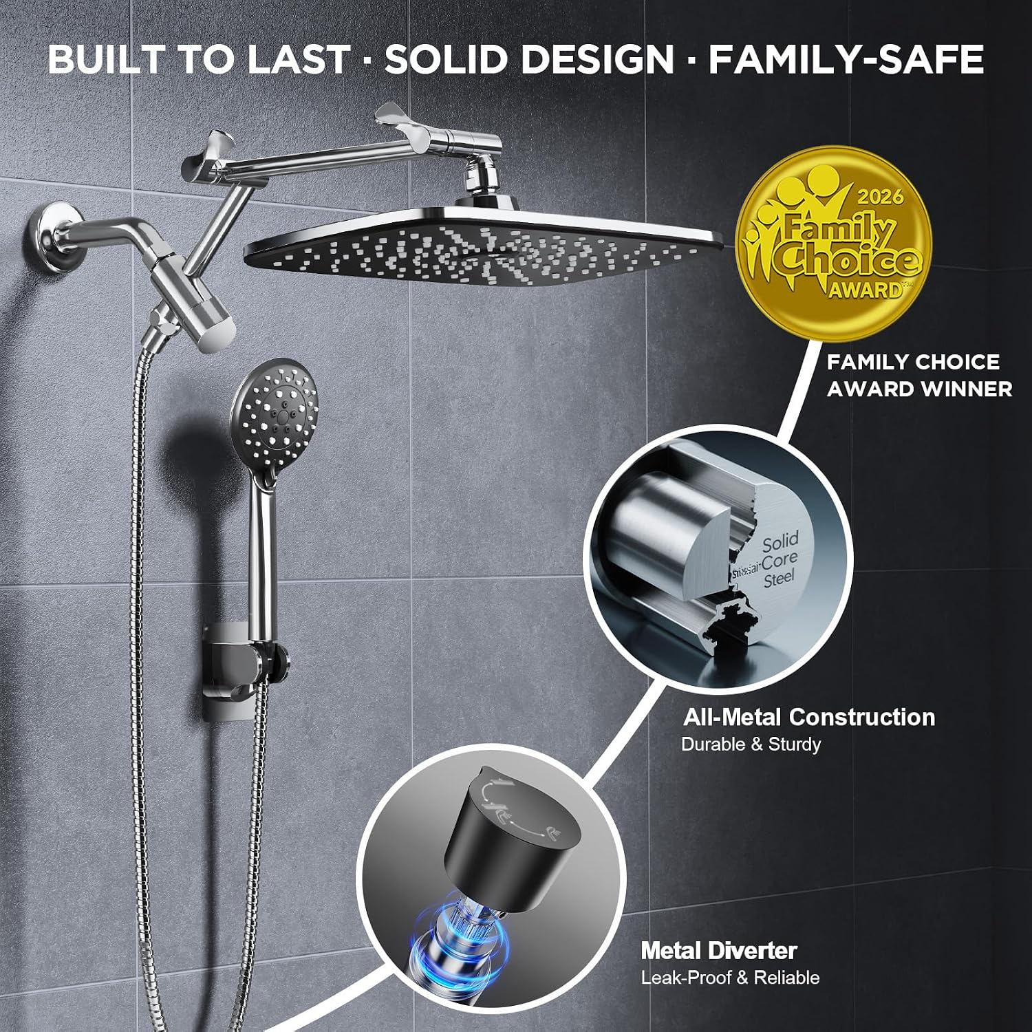 Detalle 2 de Veken 11.8" Rain Shower Head