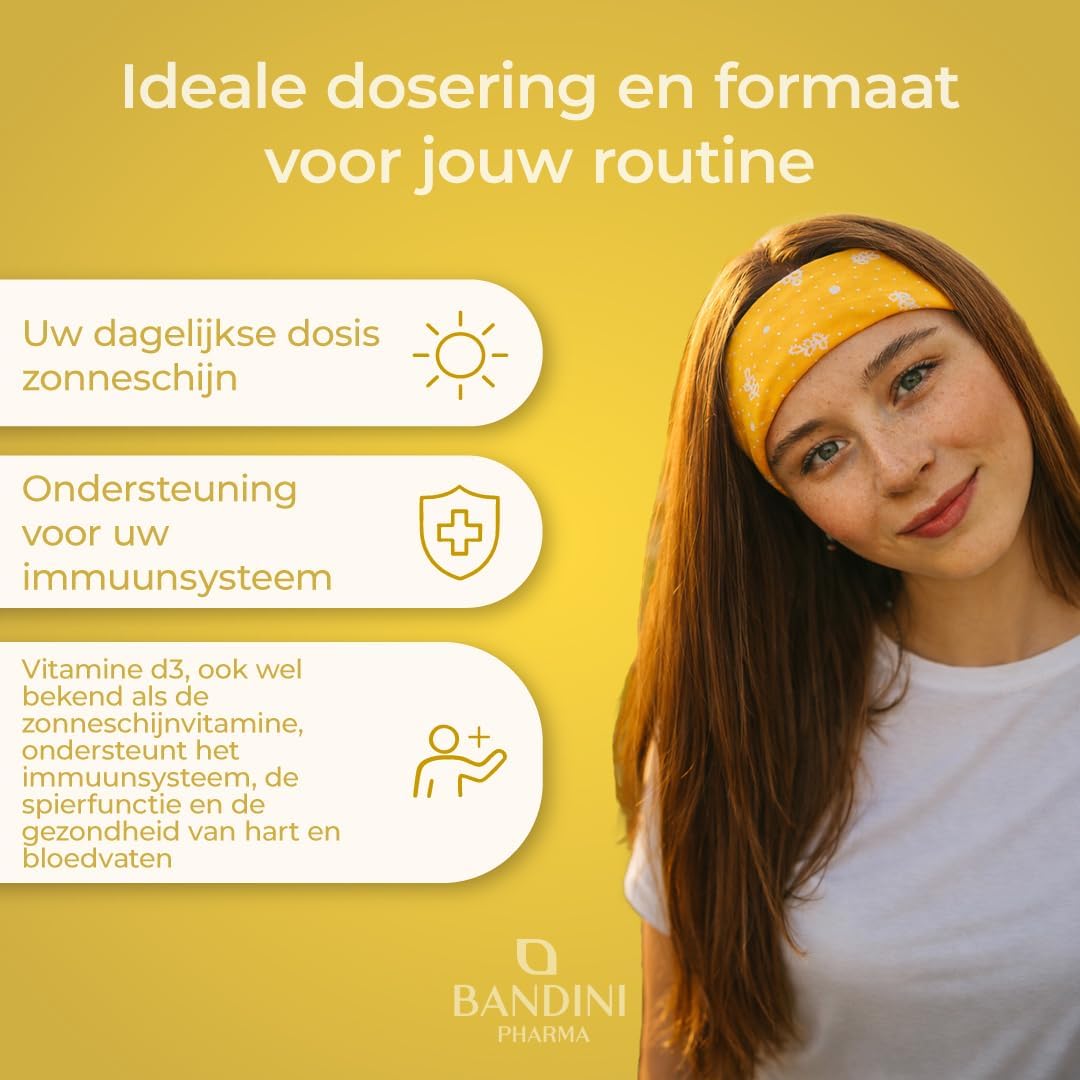 Thumbnail 1 de BANDINI Vitamine D3-tabletten 50 mcg, 2000 IE per tablet