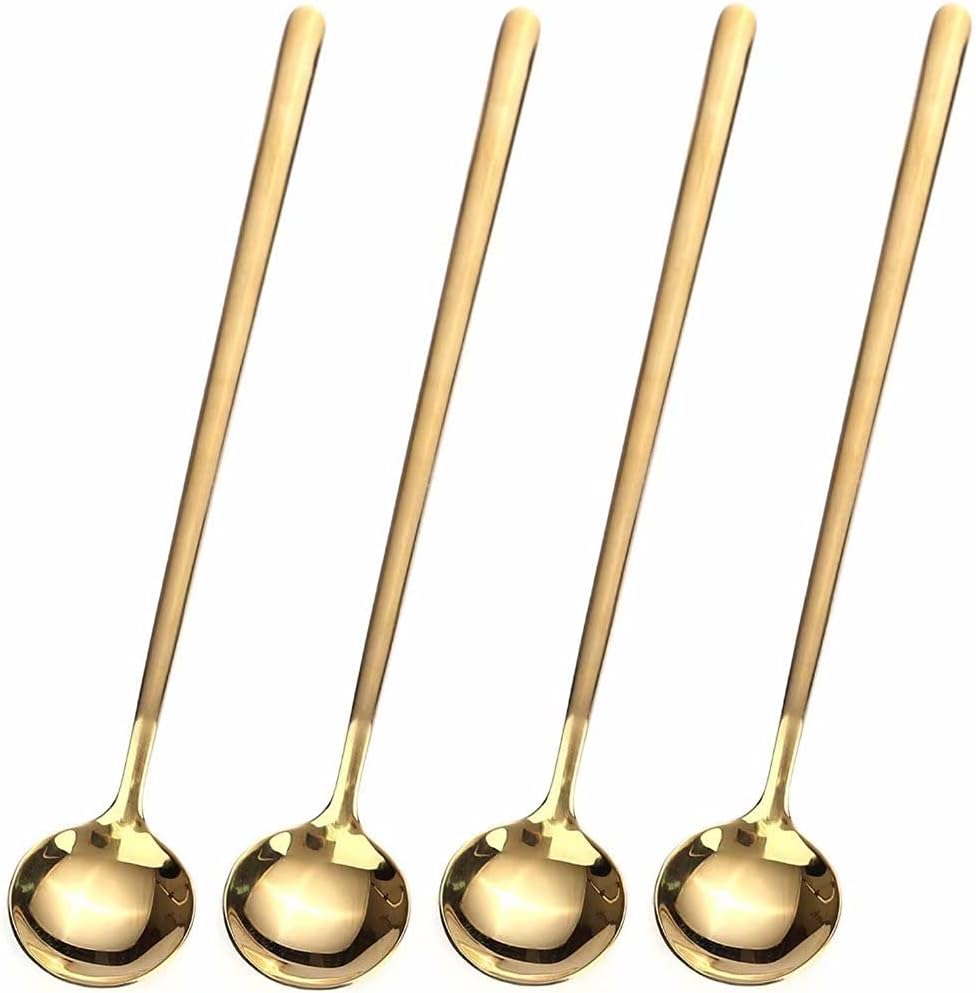 Detalle de 6.7" Long Handle Coffee Spoons 4 PCS 🥄