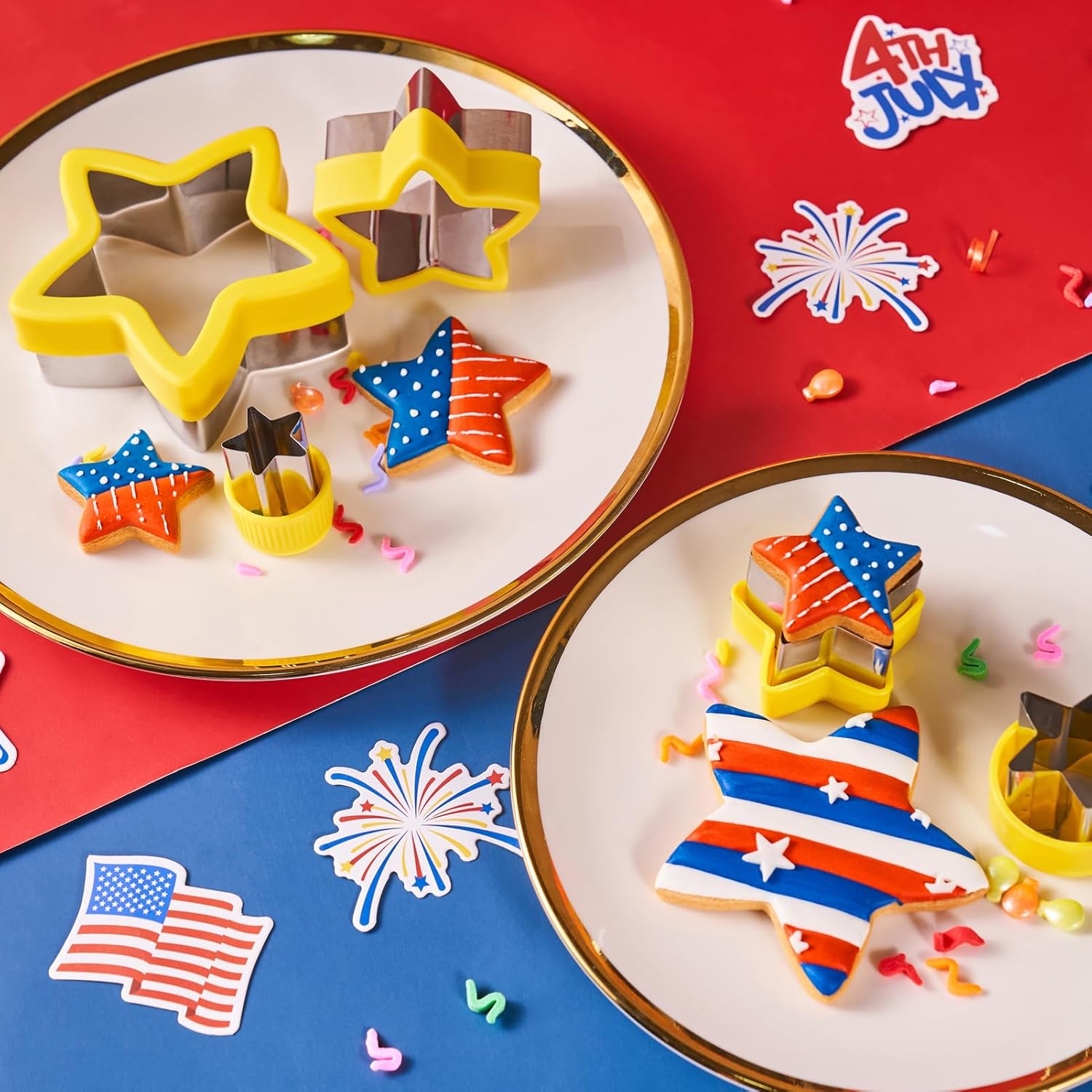 Detalle de ETERSION Star Cookie Cutter Set — 5 Piece Mini to Large Star Cutters (1" to 4")