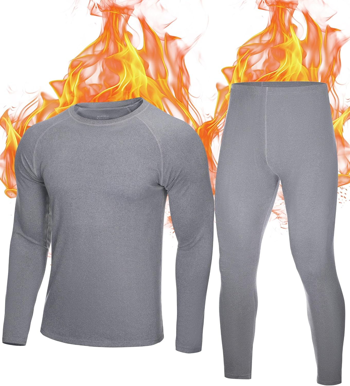 Thumbnail 4 de Roadbox Thermal Underwear Mens, Fleece Lined Base Layer Set with Quick-Dry Breathable Lightweight for Running Cycling Skiing Motorbike Outdoor Work in Winter
Roadbox Thermal Underwear Mens, Fleece L…