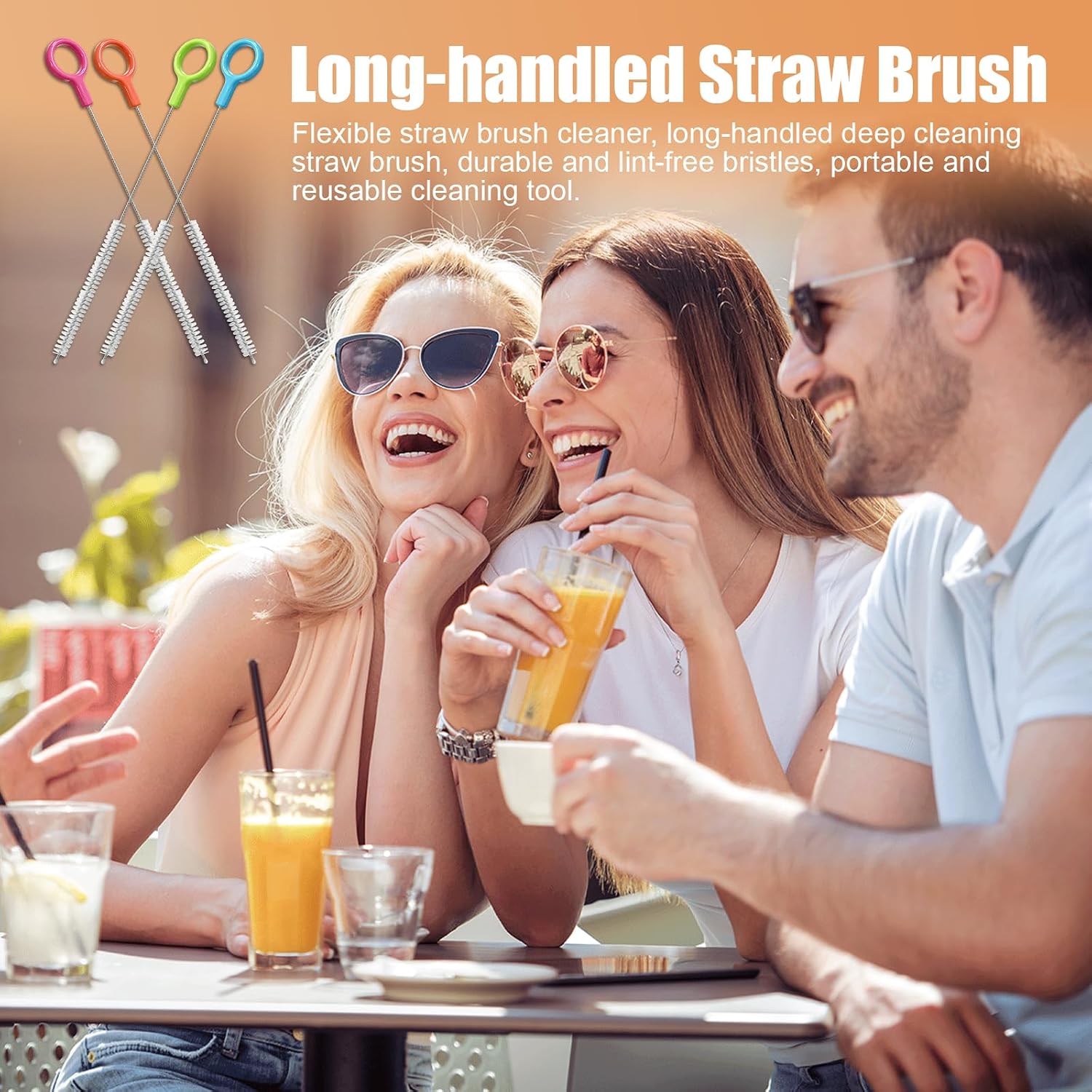 Thumbnail 6 de AONEZ HC-9 Straw Cleaning Brush Set, 8-Piece with Color-Coded Hanging Loops