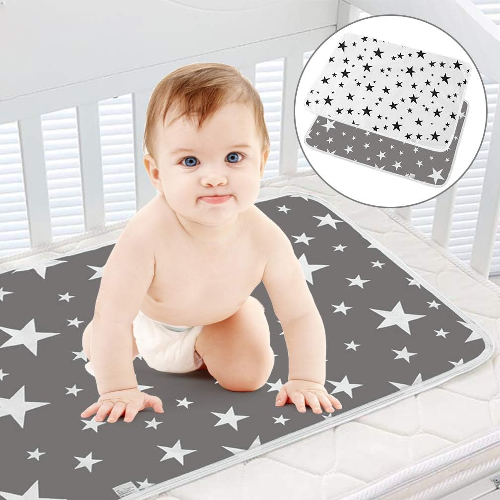 Detalle de SACONELL 2 Pack Baby Waterproof Changing Mat – 19.6'' x 27.5