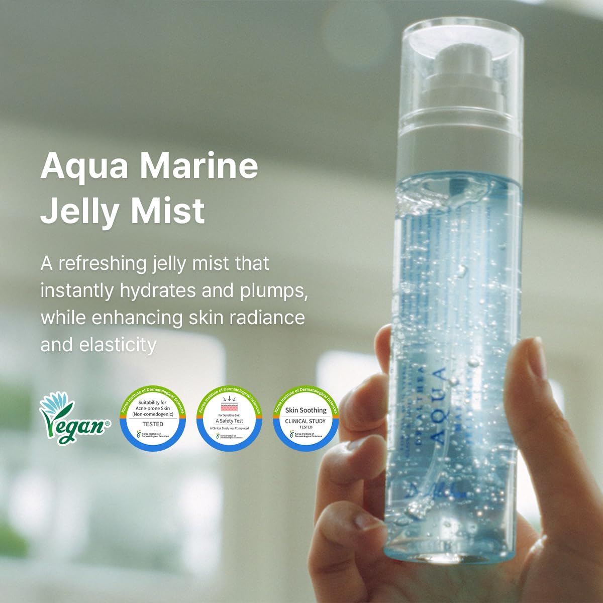 Detalle 2 de Dr.Althea Aqua Marine Jelly Mist: Lightweight Hydration with PDRN & Triple Hyaluronic Acid