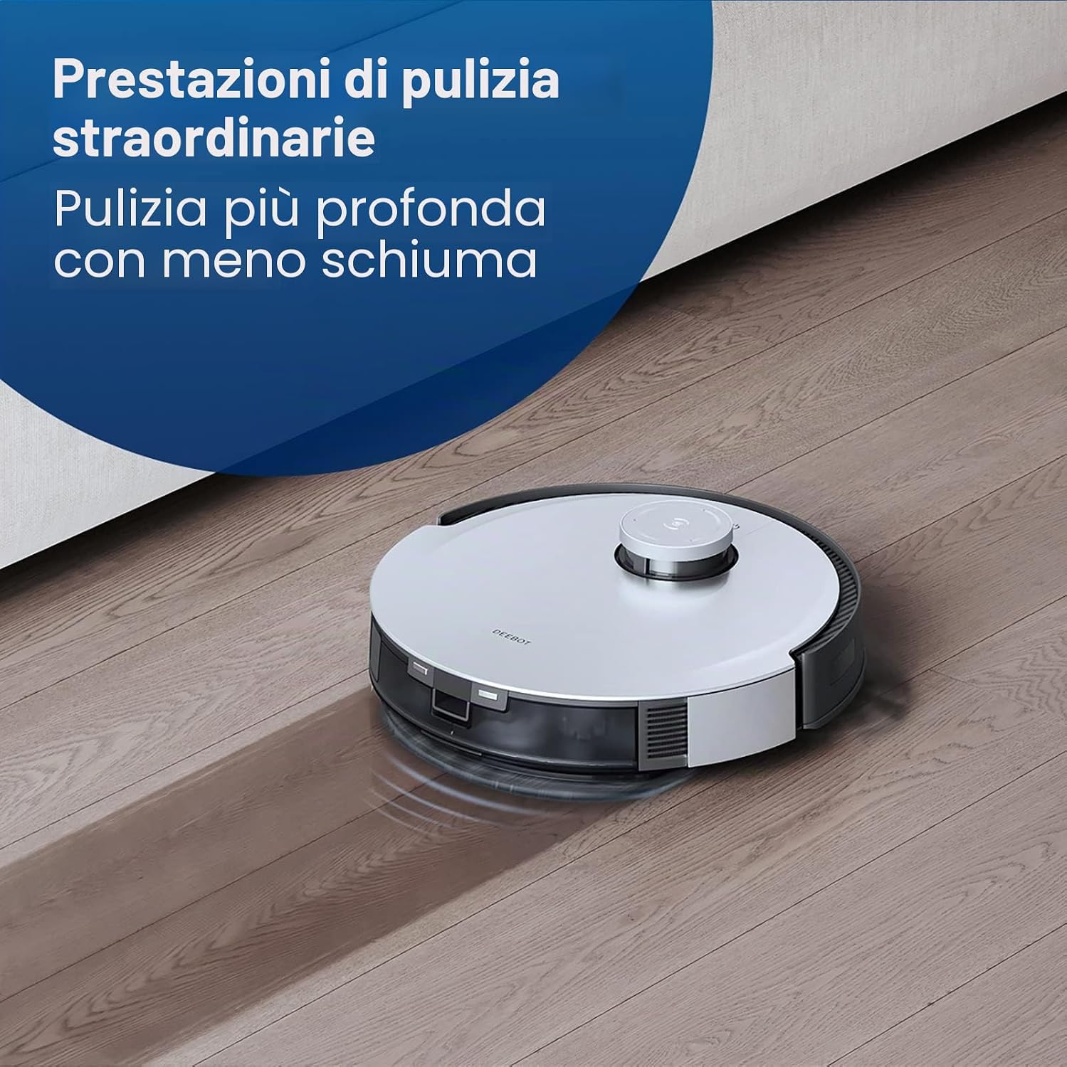 Detalle de ECOVACS Soluzione detergente 1L per DEEBOT – pulizia delicata, sicura e a bassa schiuma
