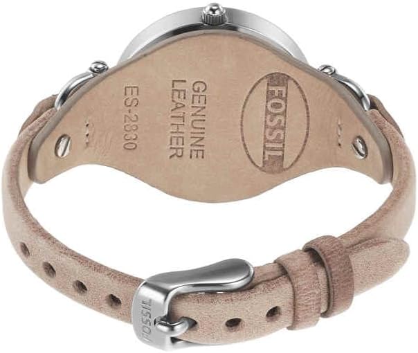 Detalle 2 de Fossil Damenuhruhr Georgia – 32 mm Gehäuse, Quarzwerk, Lederarmband