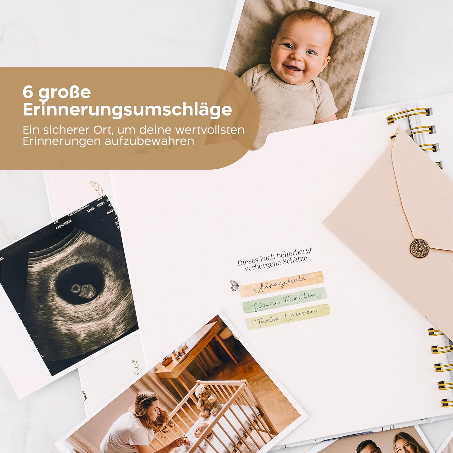 Detalle de SweetyFox Babyalbum 5 Jahre mit 100 Stickern