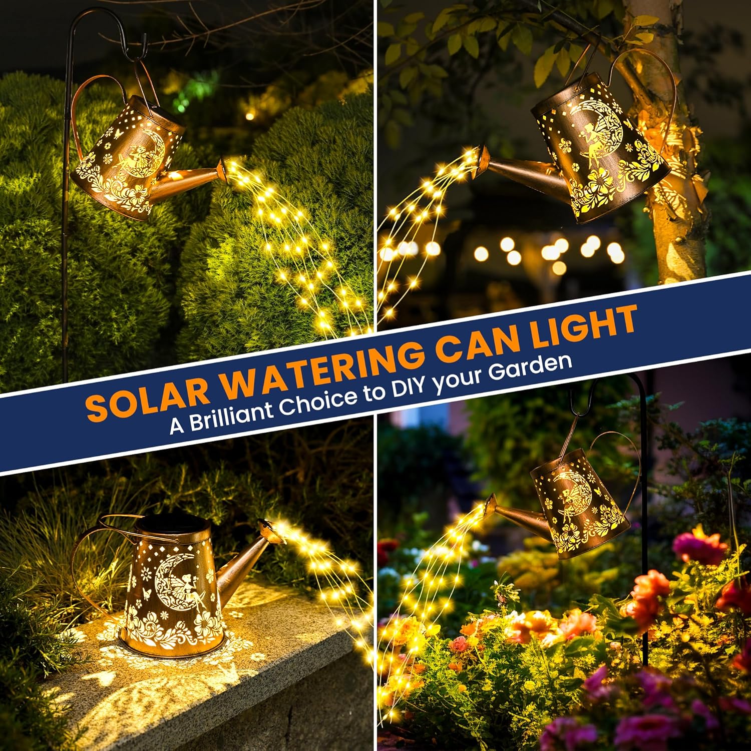 Thumbnail 4 de GIGALUMI Solar Watering Can Lights Outdoor Garden