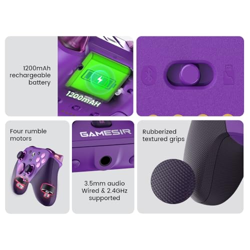 Thumbnail 7 de GameSir G7 Pro Manette Xbox Filaire/PC Sans Fil, TMR, Violet – Multi-Plateformes et Esport