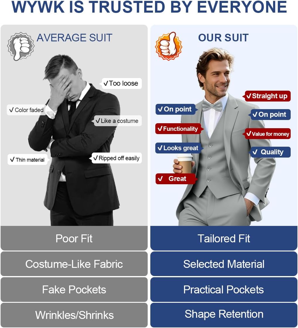 Thumbnail 6 de 3-Piece Slim Fit Suit with Bow Tie 1 Set
