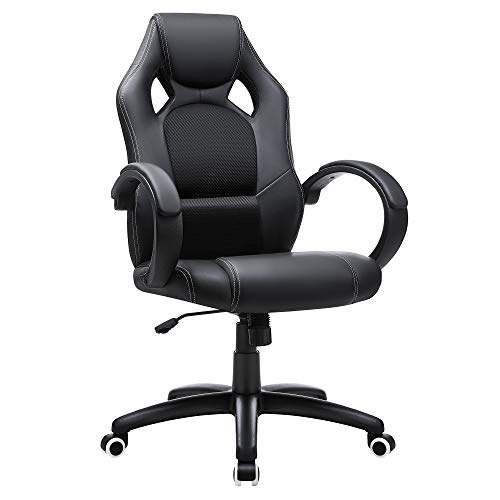 SONGMICS OBG56B Silla de oficina ergonómica, regulable