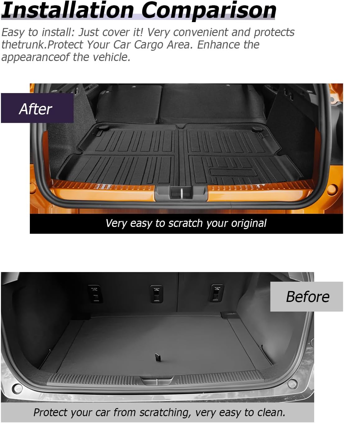 Thumbnail 3 de LUWU faltbare TPE-Kofferraummatte oben für Dacia Sandero 3 / Stepway 3 (ab 2021) – Wasserdicht & rutschhemmend