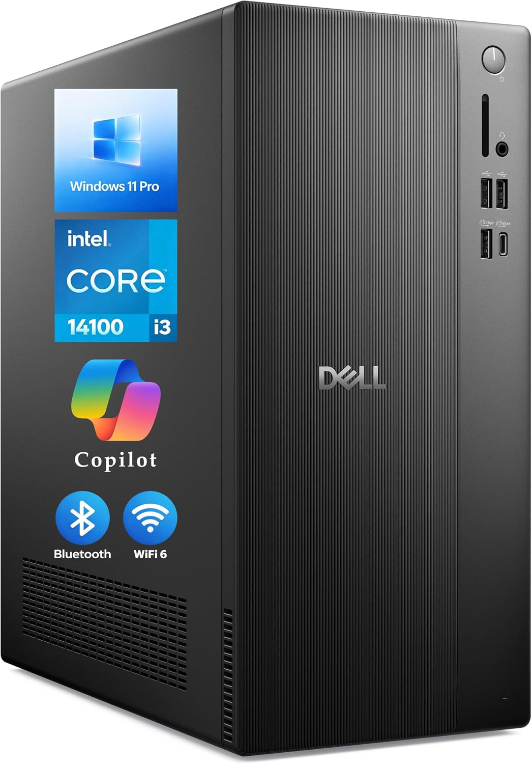 Detalle de Dell Tower Desktop Computer with Intel Core i3-14100