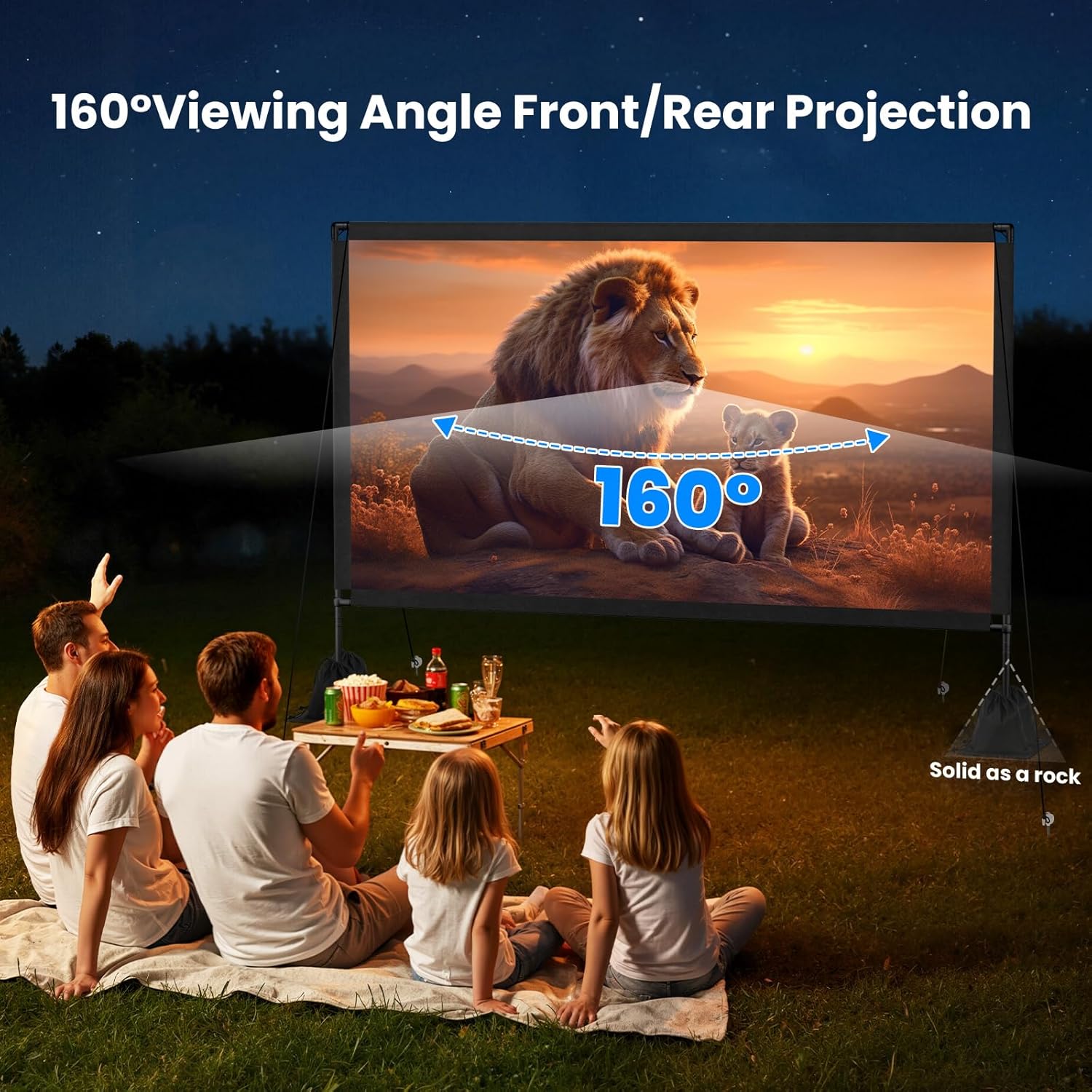 Thumbnail 2 de 120inch Outdoor Projector Screen 16:9 4K 📽