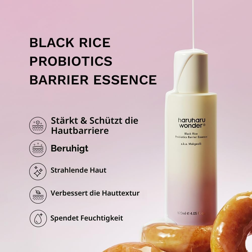 Detalle 2 de Haruharu Wonder Black Rice Probiotics Barrier Essence – Reisegröße