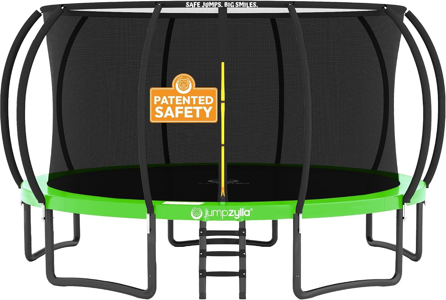 Detalle de JUMPZYLLA 16FT Outdoor Trampoline with Net, 90 Springs, Galvanized Steel Frame