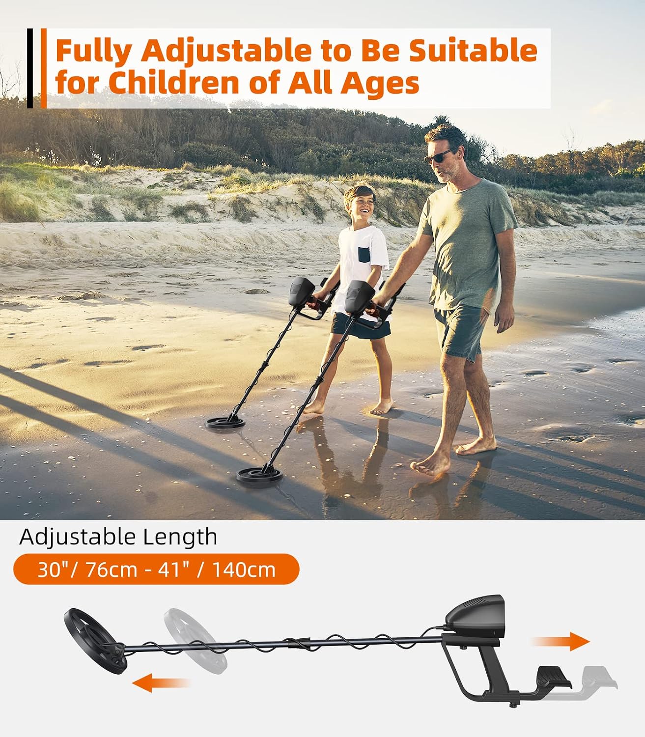Detalle 1 de DetectTrek Kids Metal Detector, 8-Inch Coil