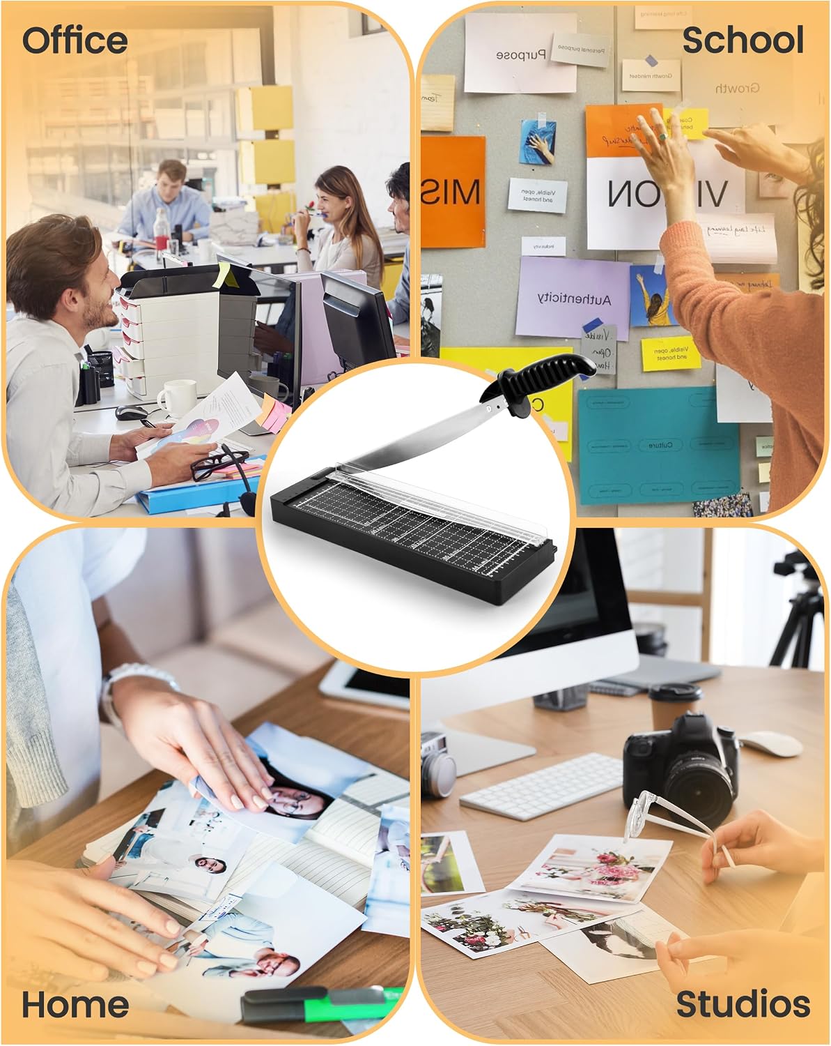 Thumbnail 6 de MAKEASY STC408-S 12-Inch Guillotine Paper Cutter with Corner Rounder