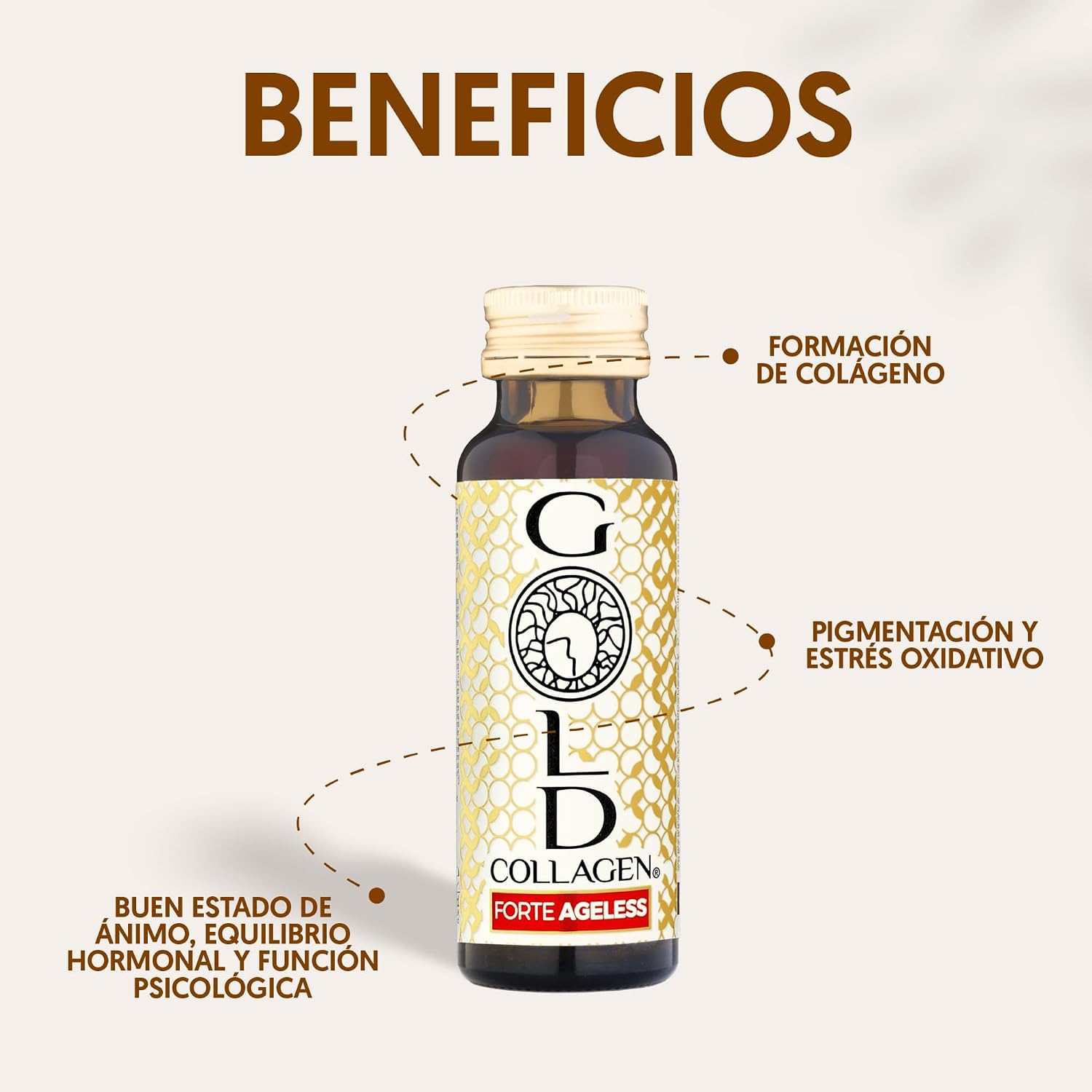 Thumbnail 2 de GOLD COLLAGEN Forte Ageless 🧴 Antiarrugas con Colágeno Marino