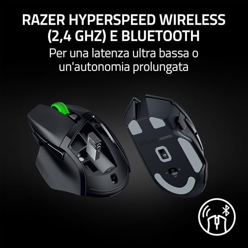 Thumbnail 3 de Razer Basilisk V3 X HyperSpeed: mouse wireless da gaming con 9 comandi personalizzabili e sensore 18K