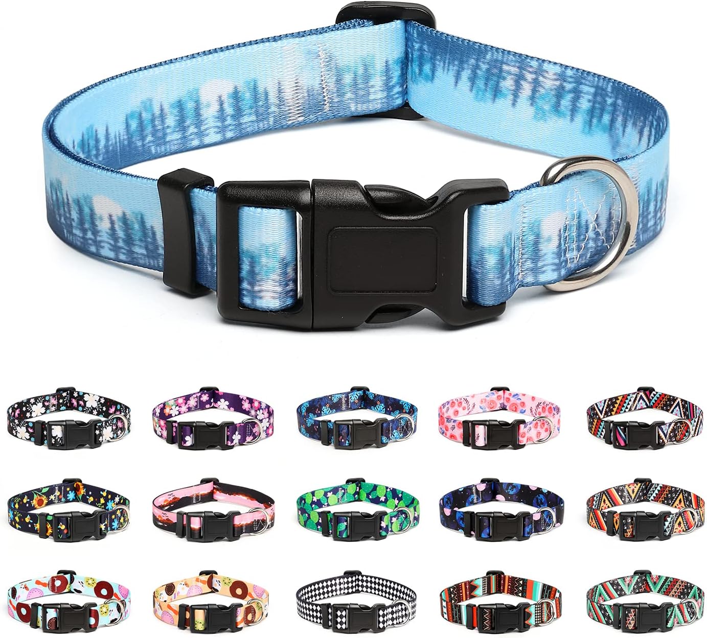 Thumbnail 6 de Mercano verstellbares Hundehalsband aus Nylon – Musterdesigns, weich & robust für alle Hundegrößen