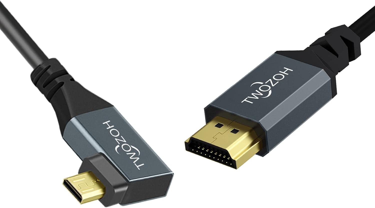 Thumbnail 3 de Twozoh cable micro HDMI a HDMI 90° 1,5 m