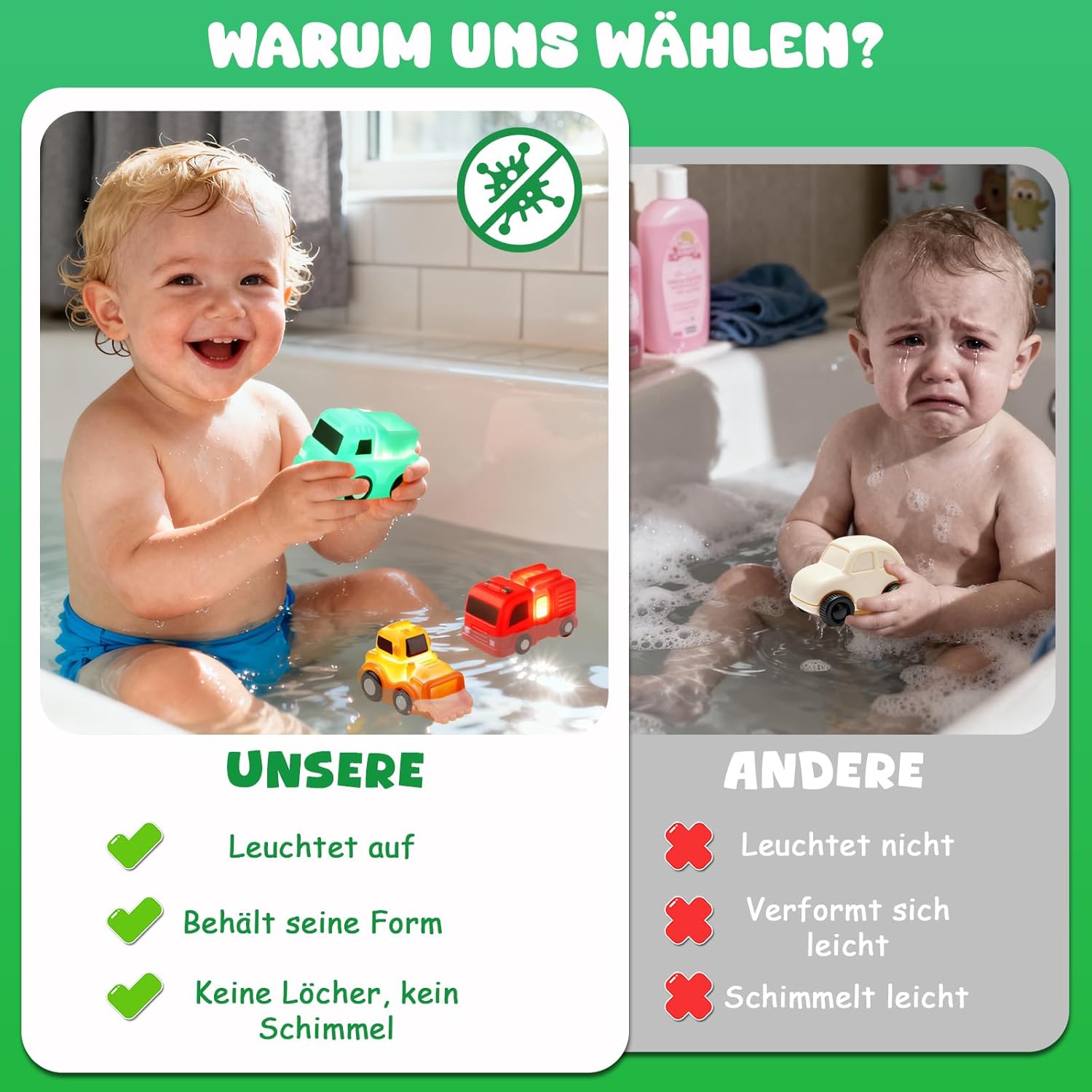 Thumbnail 4 de JoiTale Badewannenspielzeug 6er Set LED