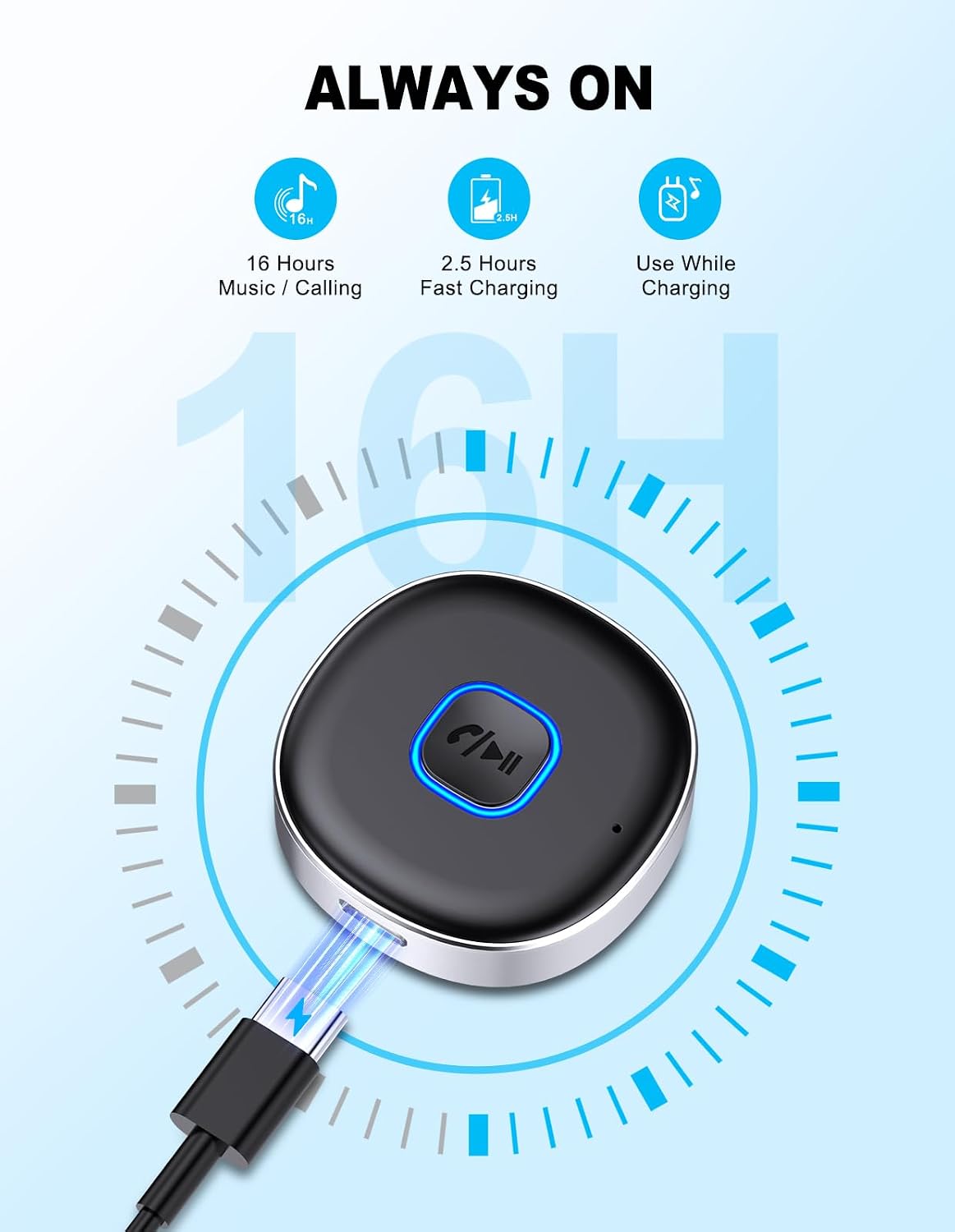 Thumbnail 6 de Mohard Car Bluetooth AUX Adapter: Mini 5.3 Receiver for Hassle-Free Wireless Audio