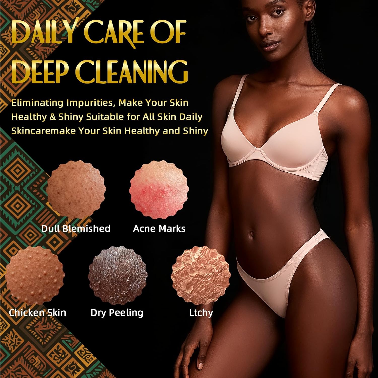 Thumbnail 4 de African Bath Sponge Set of 3 ⚖