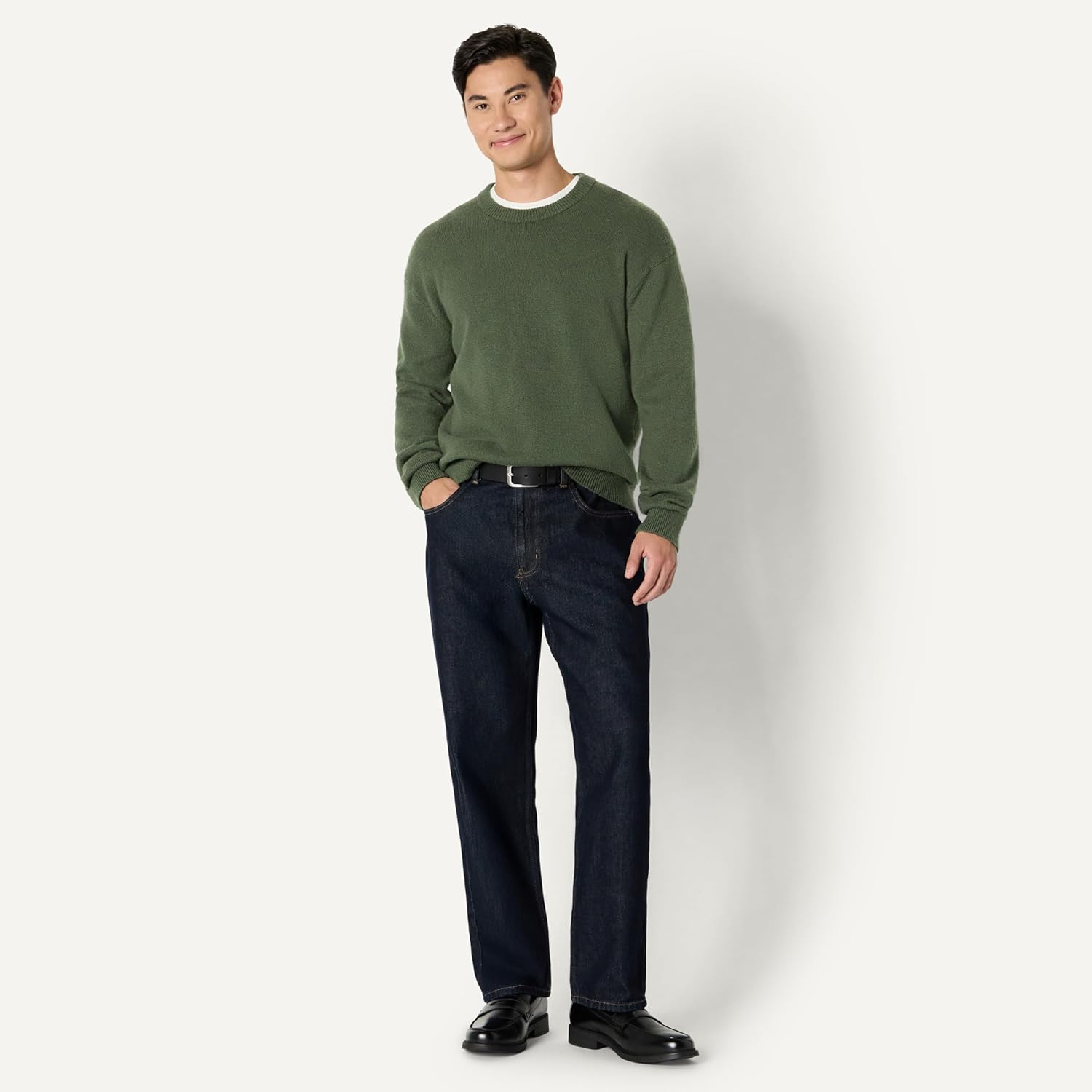 Thumbnail 4 de Amazon Essentials Men’s Relaxed-Fit Cotton Blend Textured Crewneck Pullover Sweater