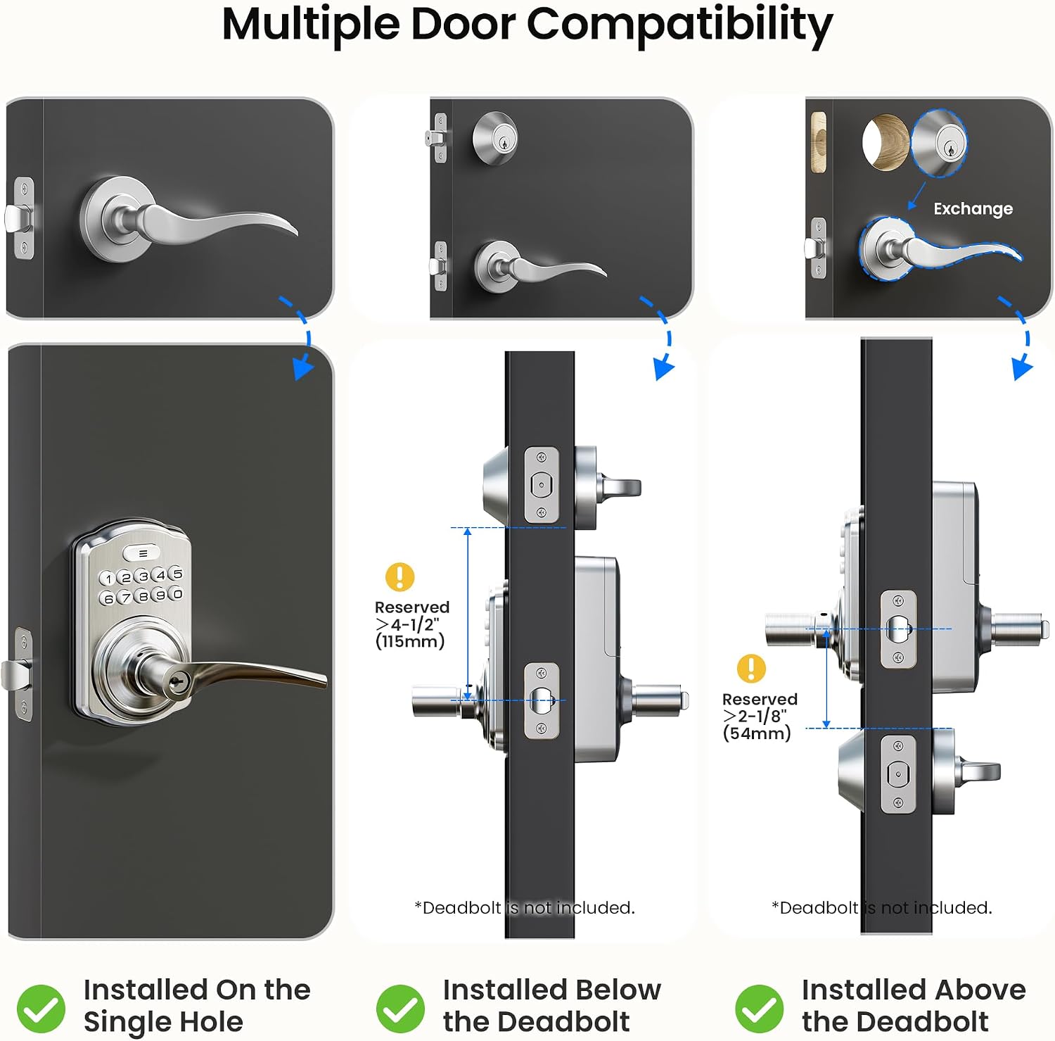 Thumbnail 6 de Veise Keypad Door Lock KS04