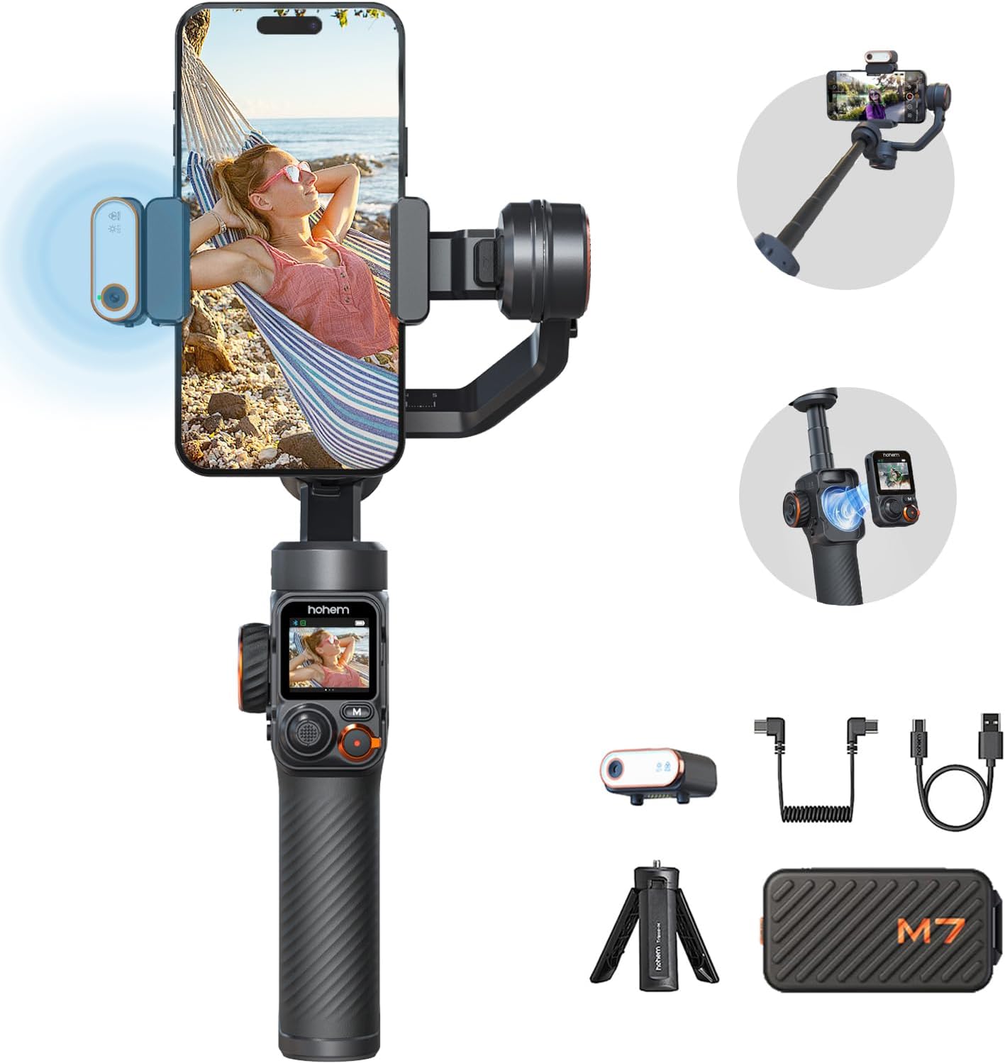 Hohem iSteady M7 phone gimbal, 500g payload