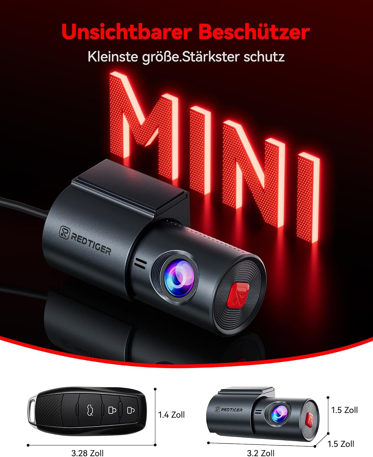 Thumbnail 1 de REDTIGER F11 Dashcam Vorne 4K