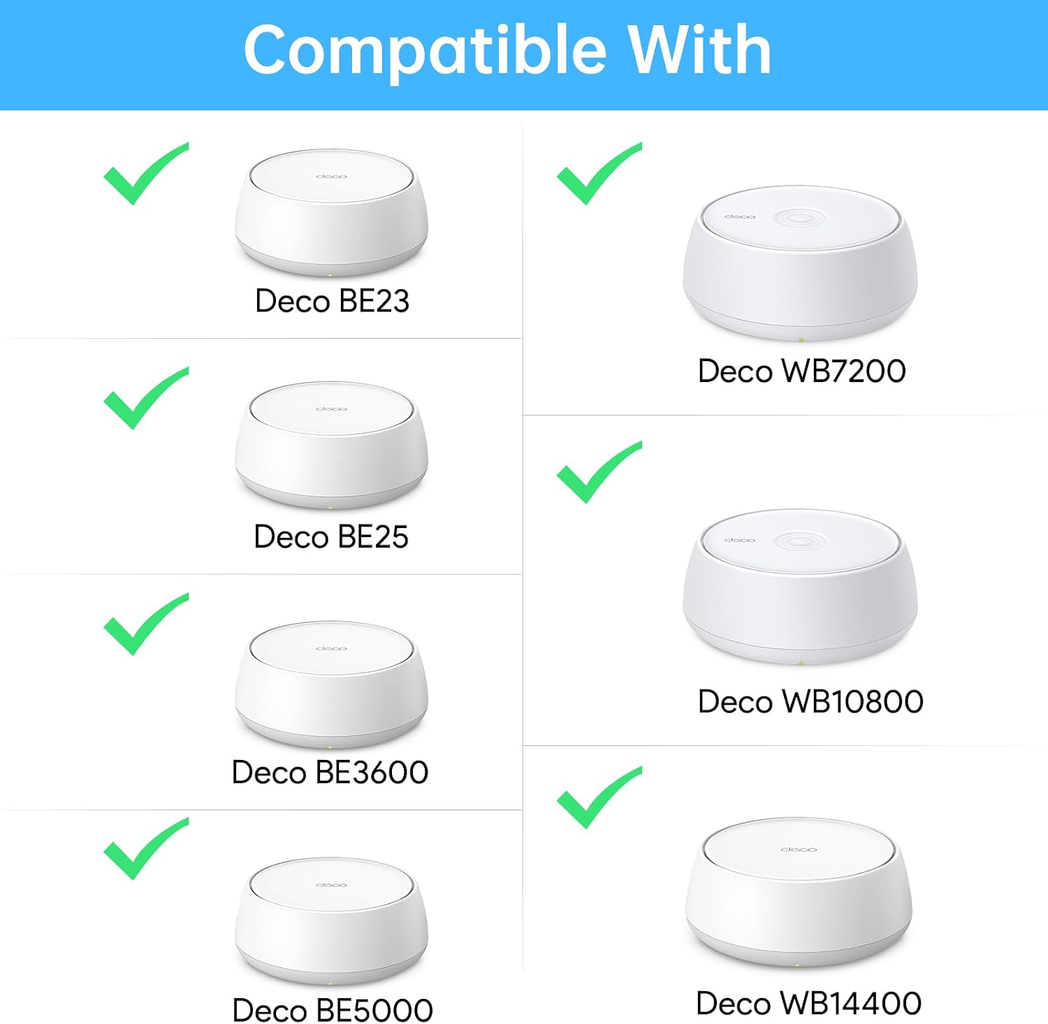 Thumbnail 4 de XLTTYWL Deco WiFi 7 Kit di montaggio a parete per Deco BE23/BE25/BE3600/BE5000