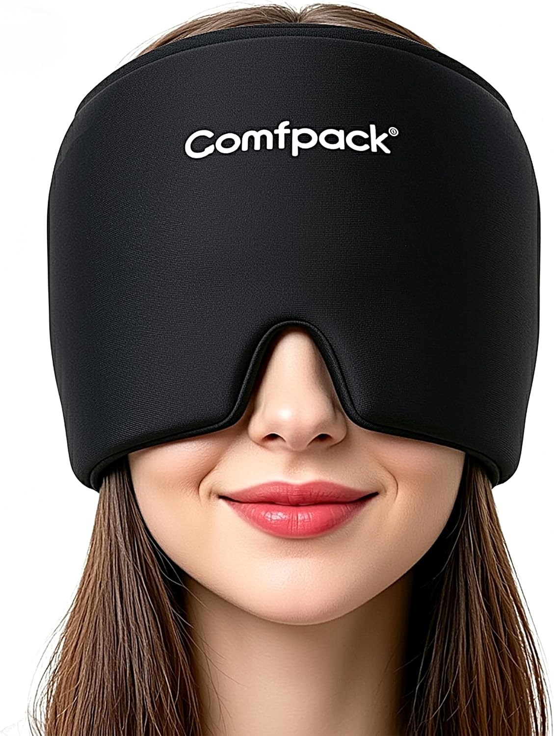 Detalle de Comfpack Migraine Relief Cap, Reusable Gel Cooling Hat for Head Relief