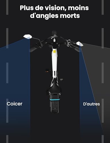 Detalle de COICER Rétroviseur de Vélo — Gauche pour vélo électrique et trottinette