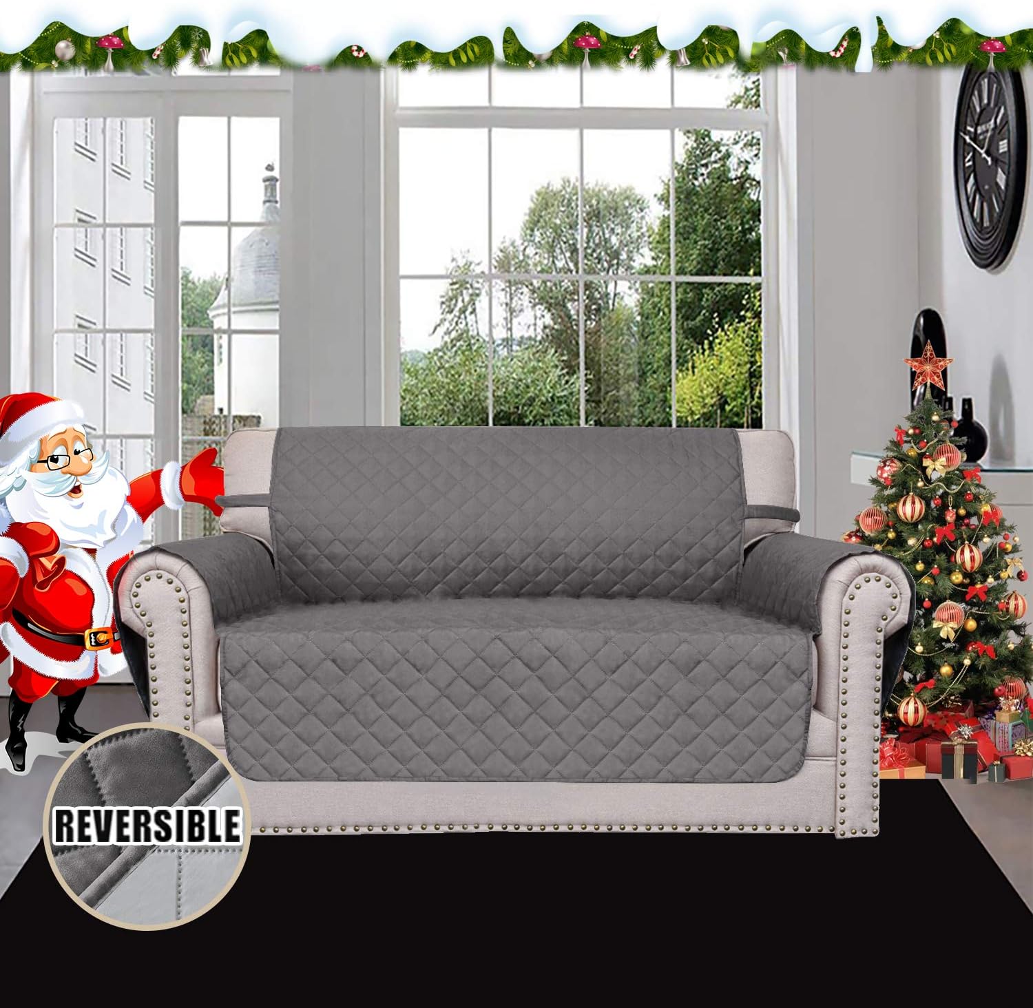Detalle 2 de Easy-Going Reversible Loveseat Cover 2-seater 🛋