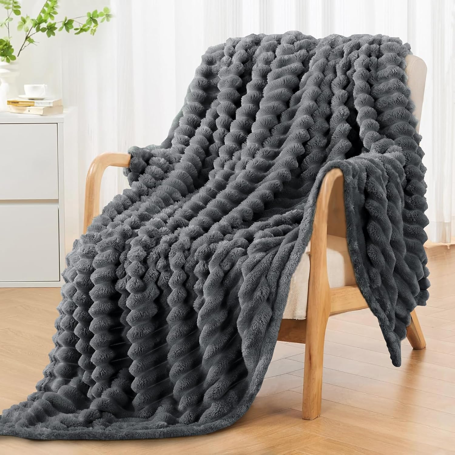 Detalle de RUIKASI fleece throw blanket 150x200cm