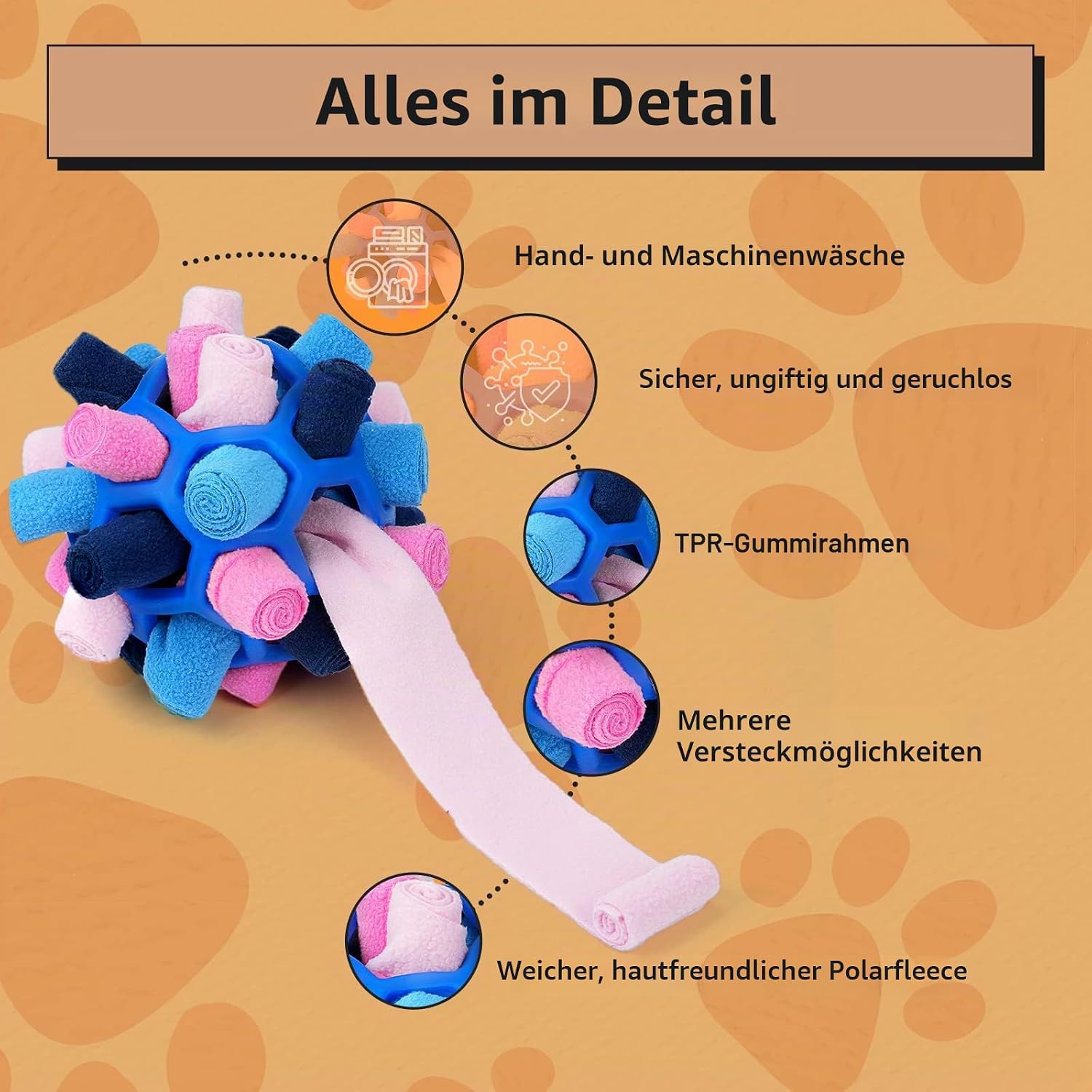 Detalle de Larimuer Schnüffelball 7,87 Zoll