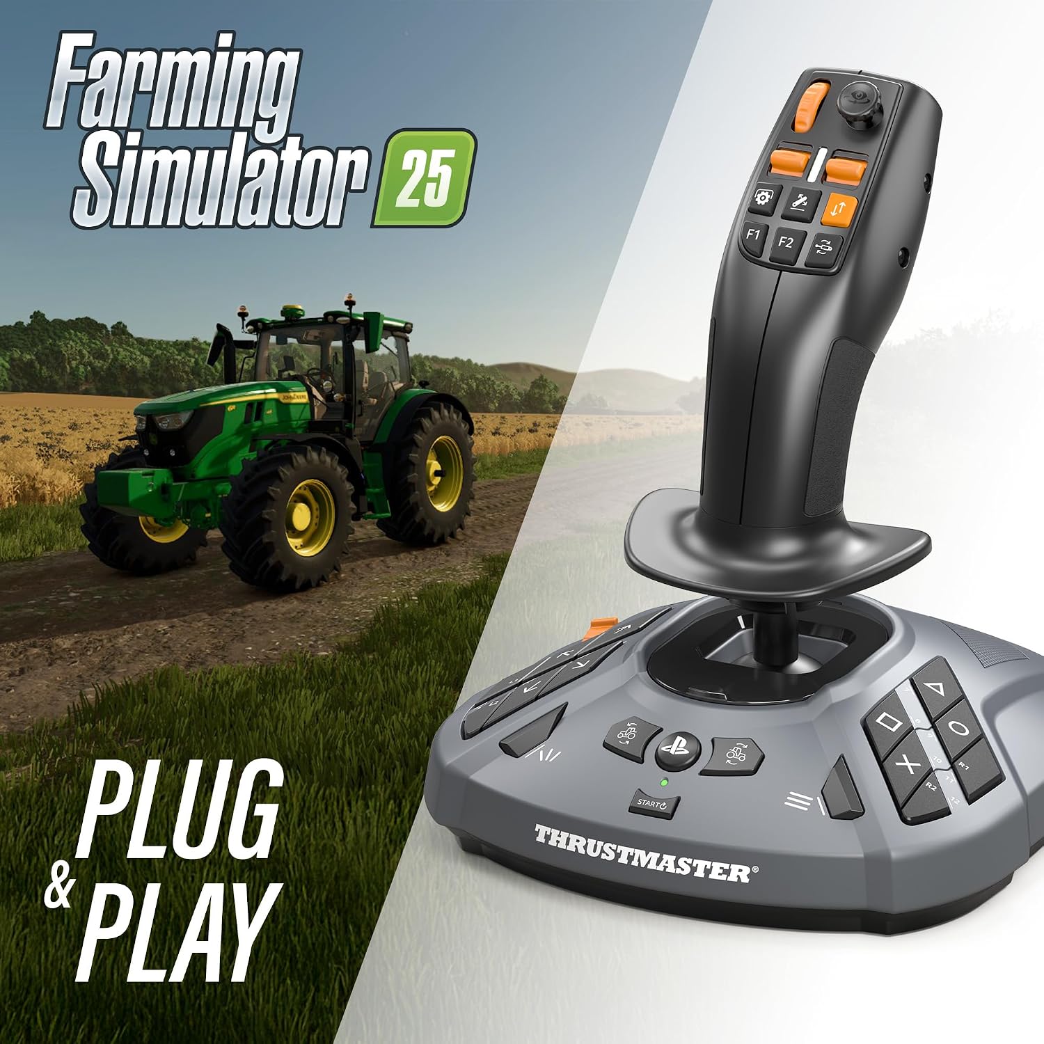 Thumbnail 6 de Thrustmaster SimTask FarmStick : joystick agricole pour PS5 & PC, capteurs magnétiques H.E.A.R.T, 33 boutons d’action