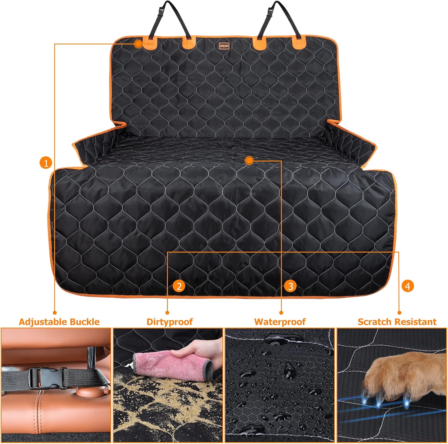 Detalle 2 de JOEJOY Car Boot Liner for Dogs — Waterproof Boot Protector