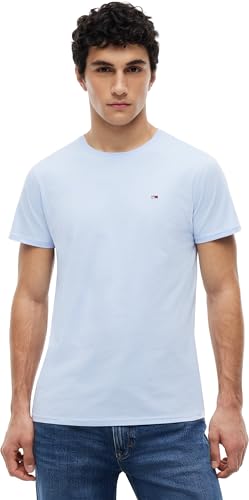 Imagen de Tommy Jeans TJM Xslim Jersey tee Dm0Dm04411 S/S Camiseta para Hombre, Azul Moonlight Iris, XXL en OfertitasTOP