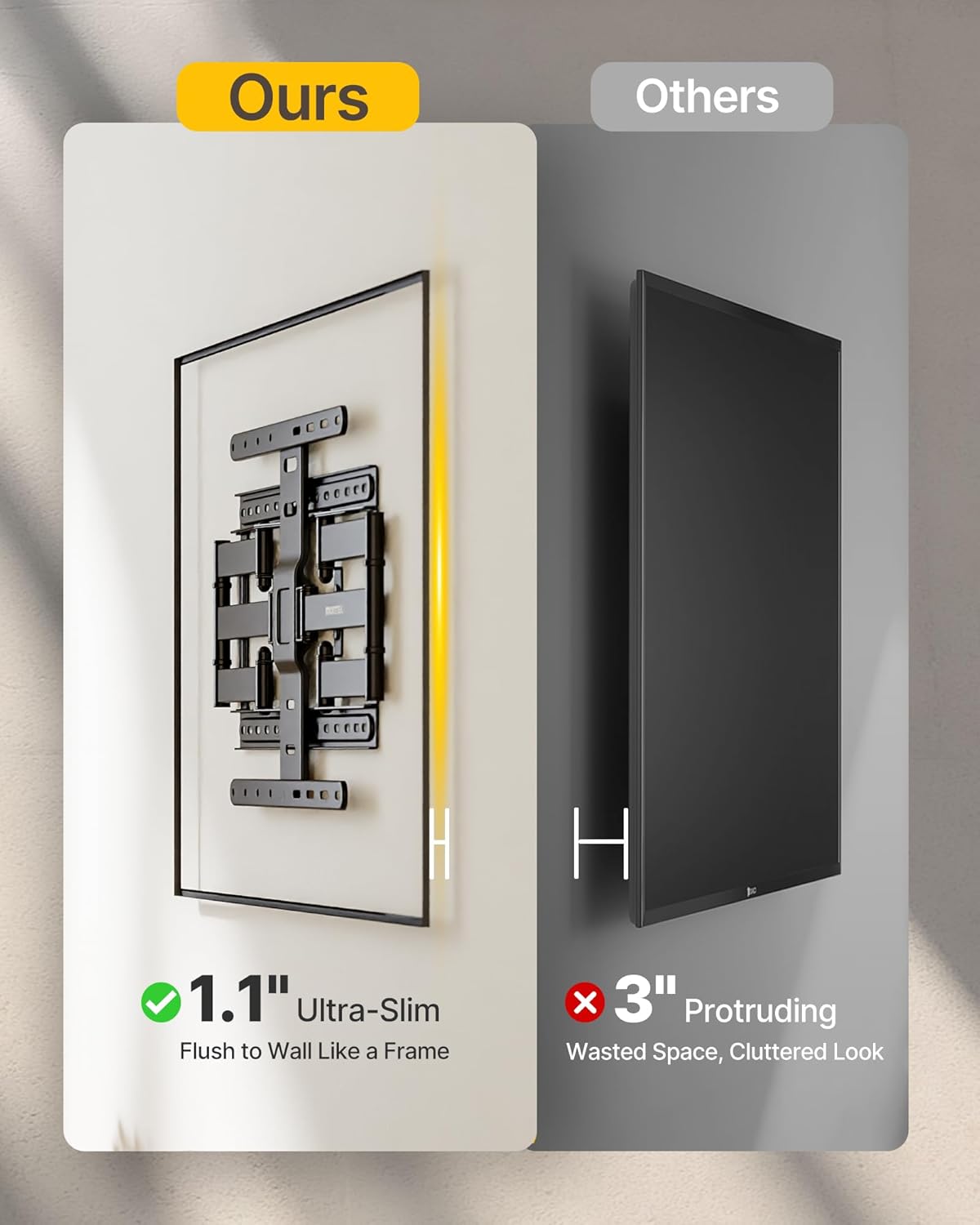 Thumbnail 2 de monTEK 1.1" Ultra Slim TV Wall Mount 37–75 in