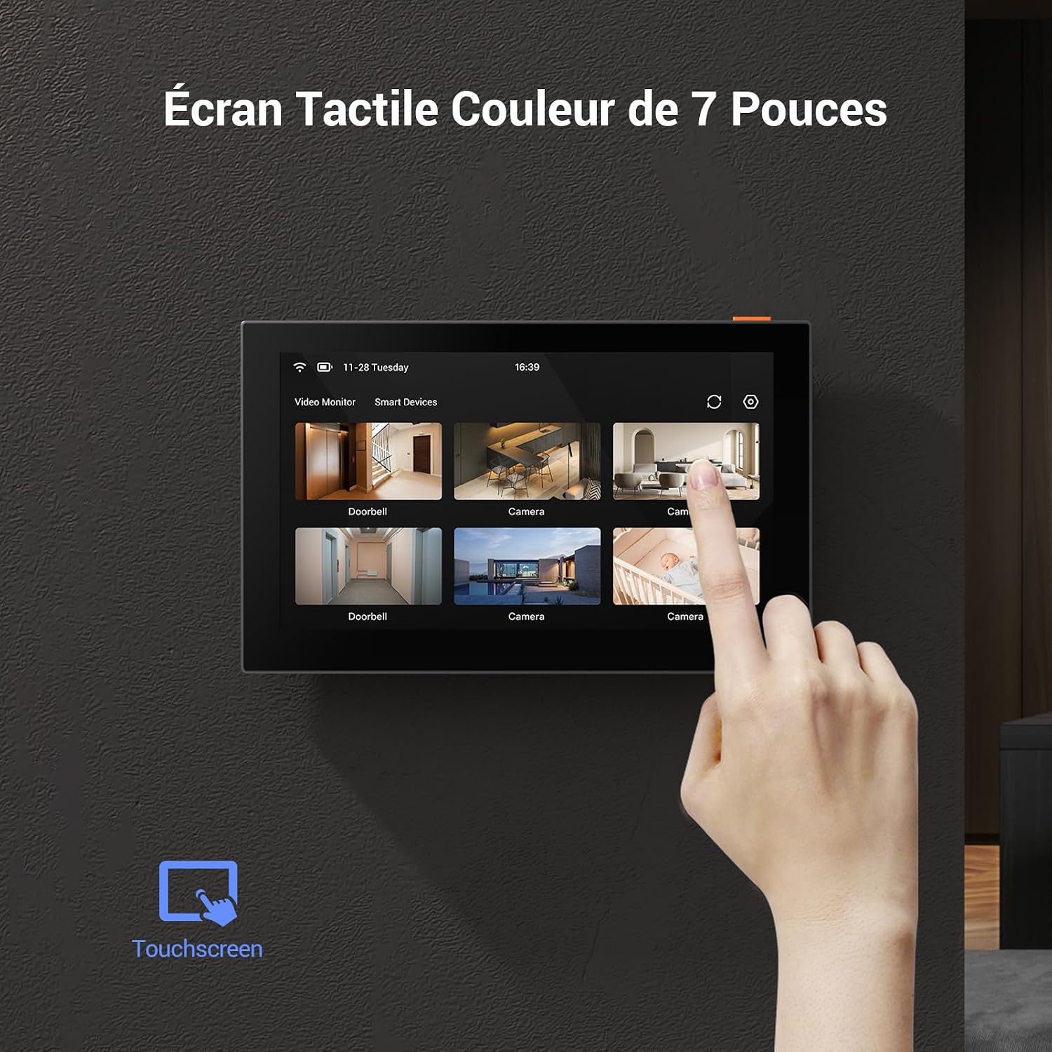 Detalle de EZVIZ EP3x sonnette sans fil 32 Go