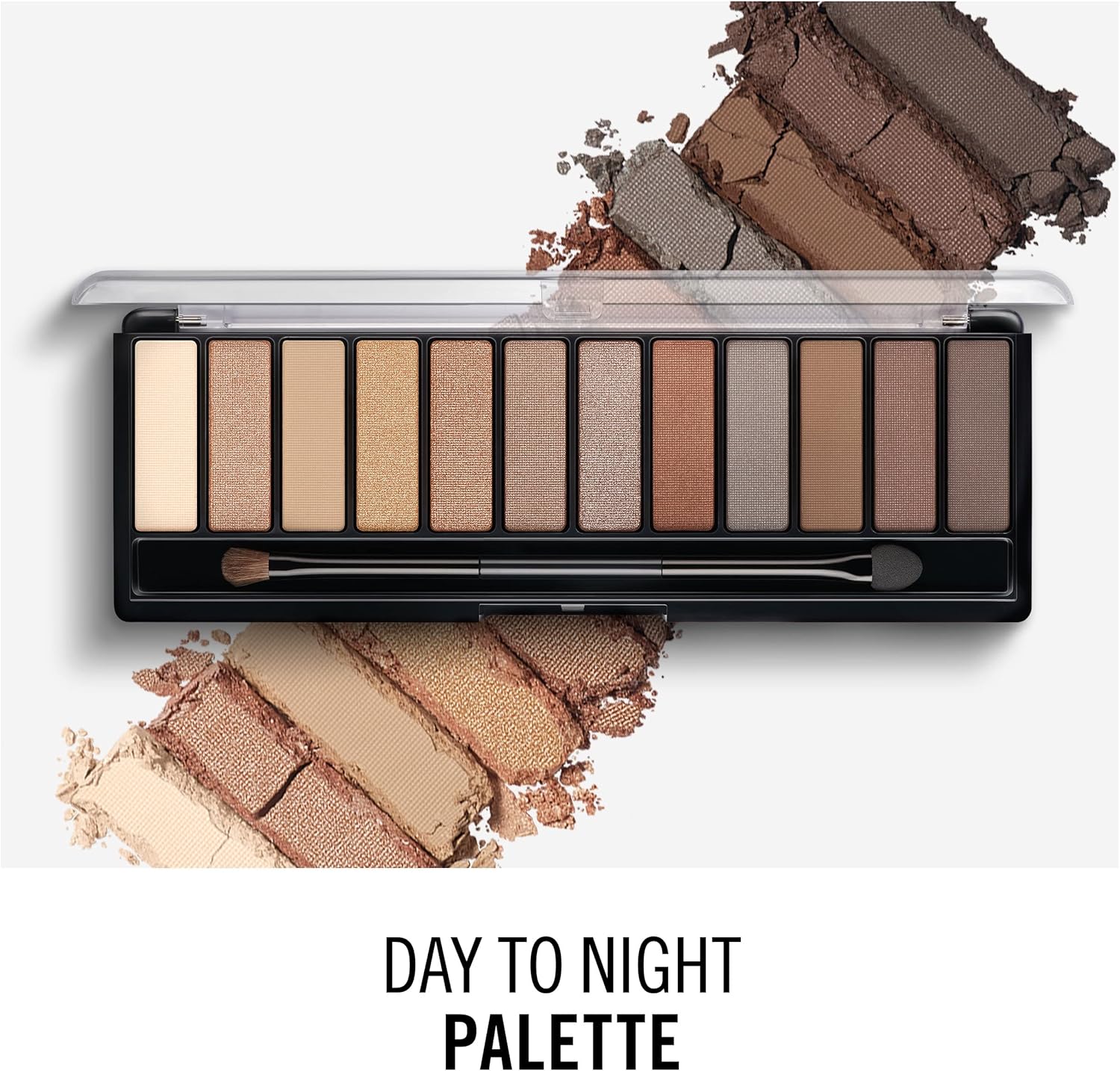 Detalle 2 de Rimmel London Palette Ombretti Magnifeyes 2 Tonalità Nude – 12 ombretti, finish satinato e perlato