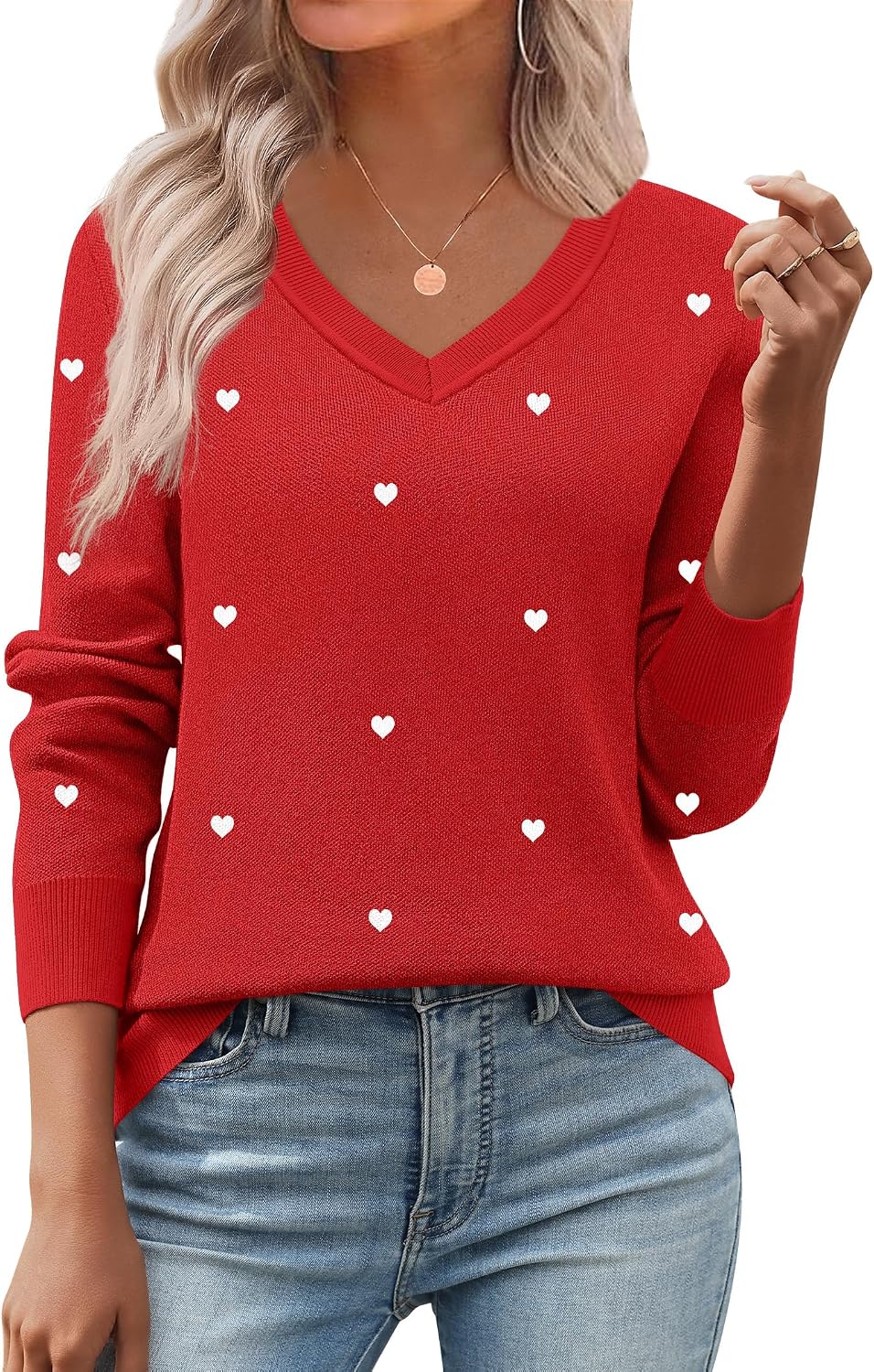 Thumbnail 4 de Zeagoo 2026 V-Neck Ribbed Knit Sweater for Women