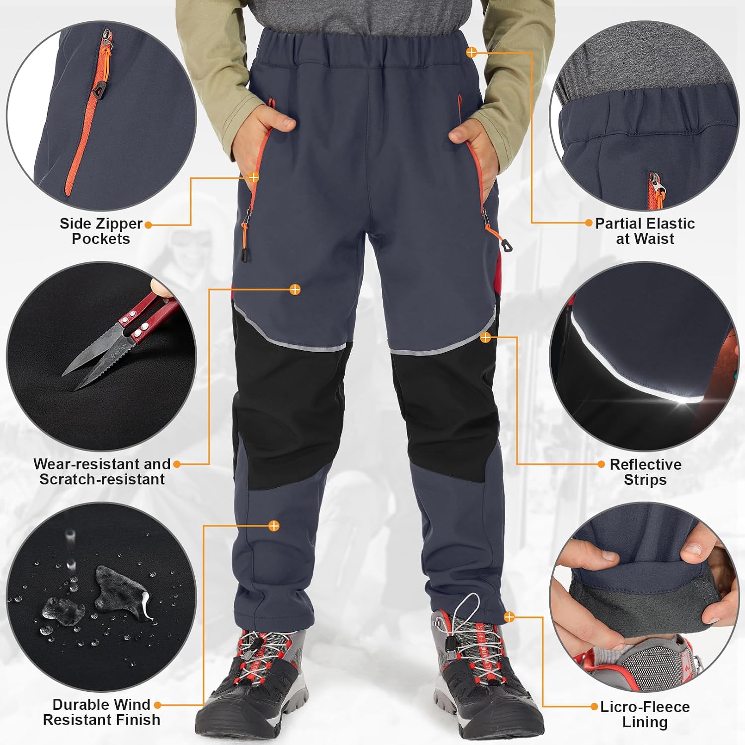 Detalle 2 de Jogwits Softshellhose Kinder wasserdicht