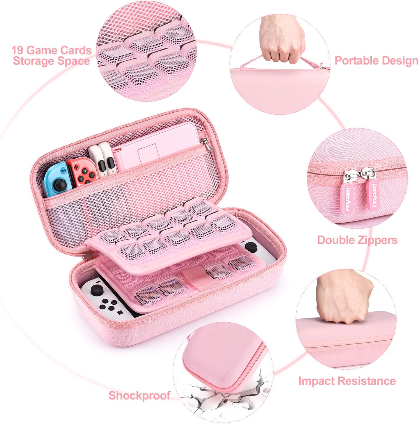 Thumbnail 5 de innoAura Switch OLED Case 19-in-1 Bundle for Switch OLED (2021)