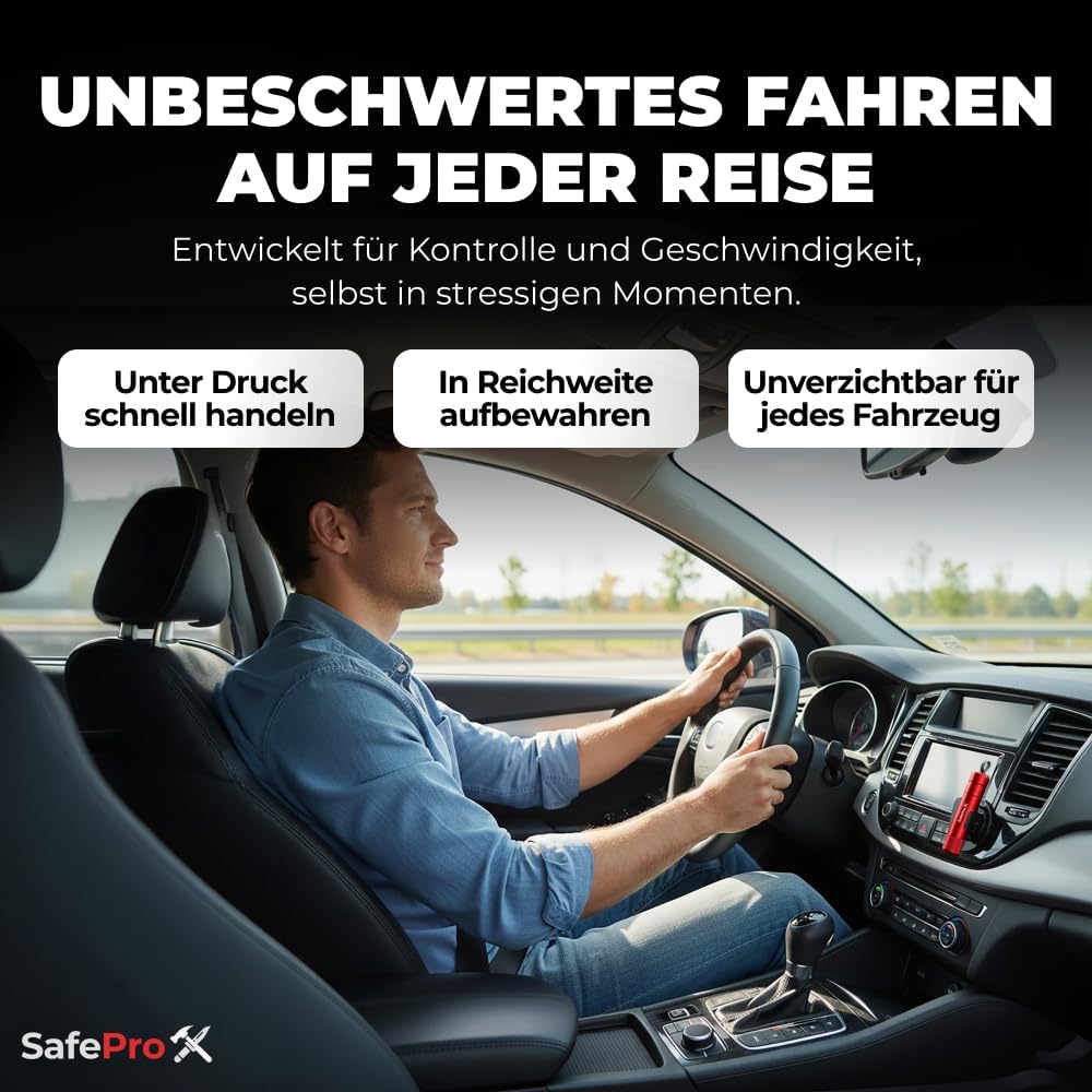 Detalle 2 de SafePro X Notfallhammer mit Gurtschneider