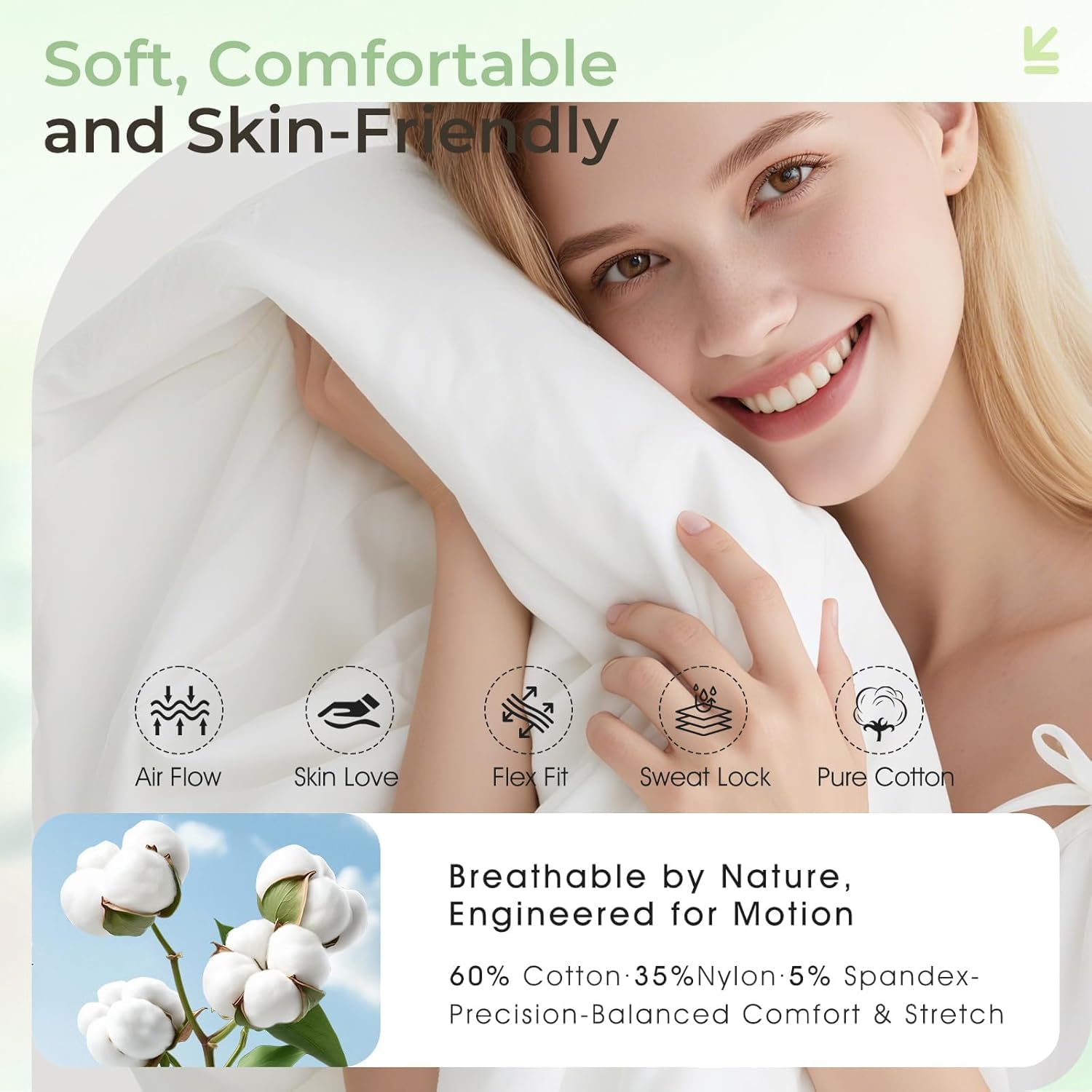 Thumbnail 2 de LOVE EYE Sleep Headphones Headband: Striped Soft Skin-Friendly Headband with Thin HD HiFi Bluetooth Speakers